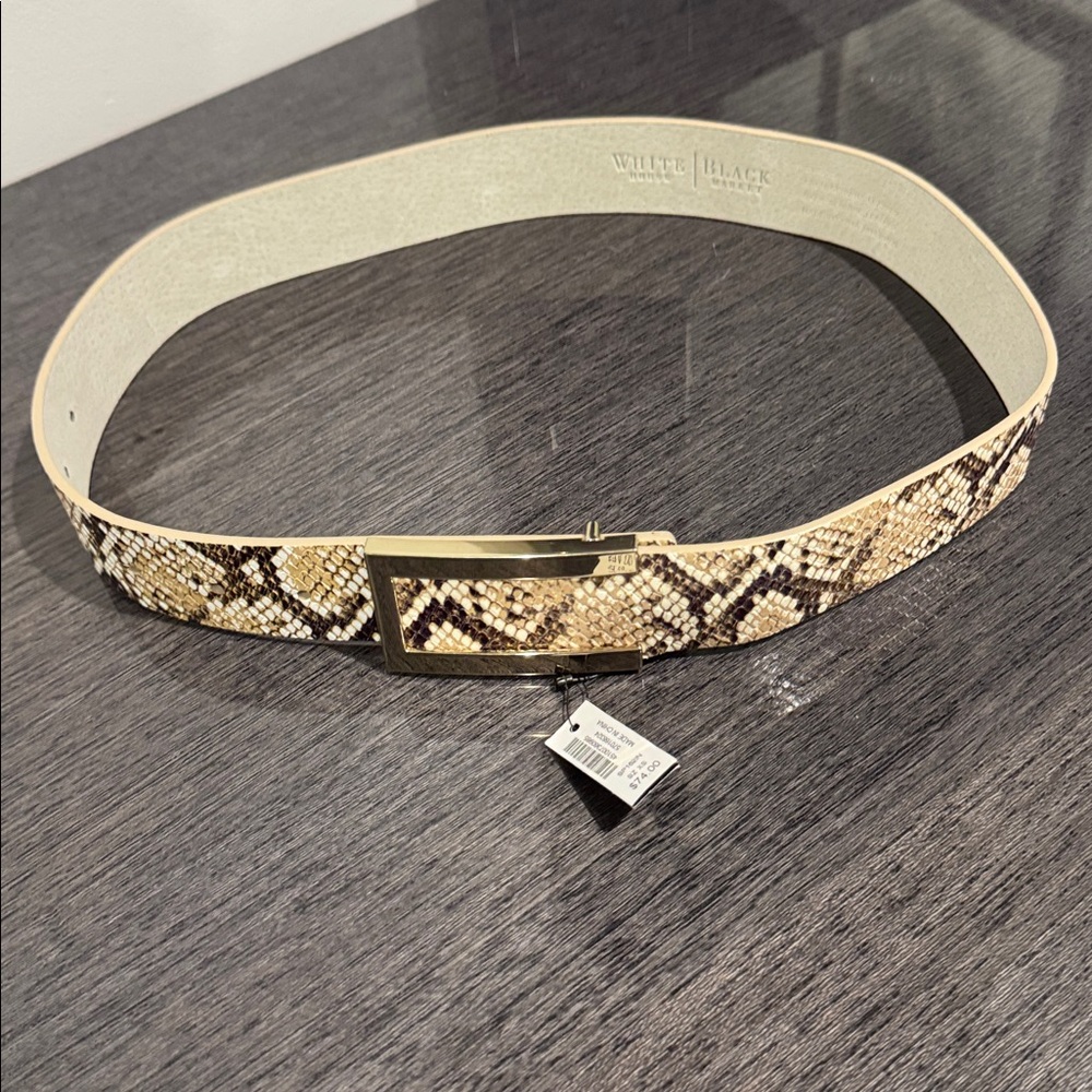White House black market Snake Print Belt size xs